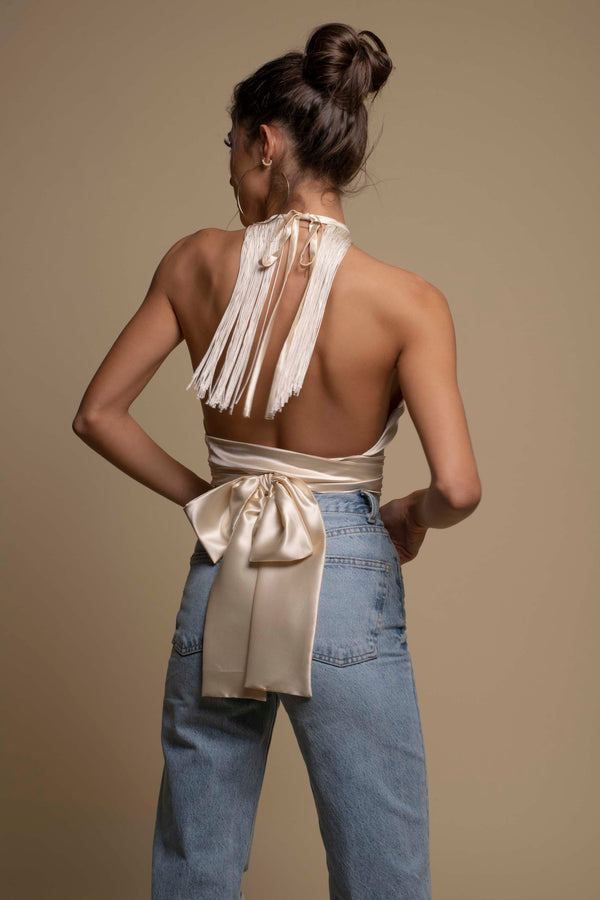 BACKLESS FLARES TOP
