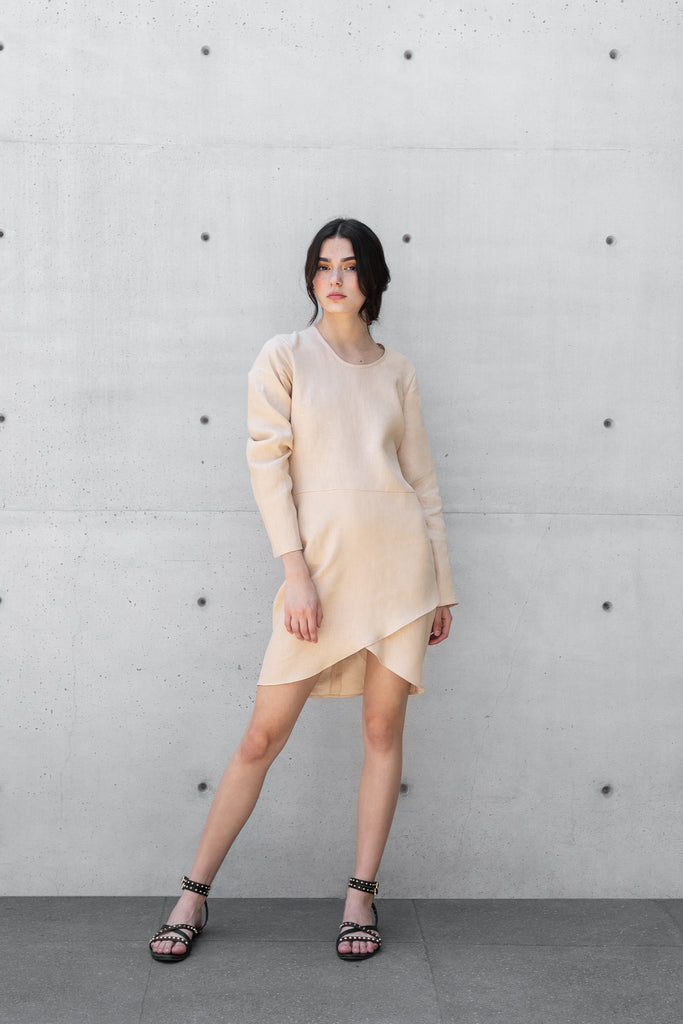 EOS LINEN MINI DRESS